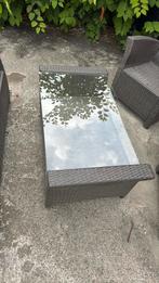 Tuinset loungeset, Ophalen of Verzenden, Gebruikt, Wicker, Bank