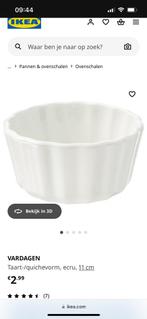 10x Ikea vardagen ovenschaaltjes Taart-/quichevorm, 11 cm, Ophalen of Verzenden, Zo goed als nieuw, Rond