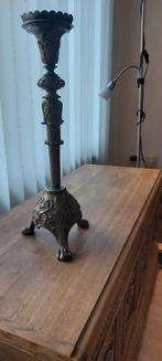 Zware koperen kaarsenstandaard, Antiek en Kunst, Ophalen of Verzenden