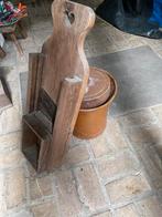 Vintage houten koolsnijder (zuurkoolsnijder/mandoline), Antiek en Kunst, Ophalen of Verzenden