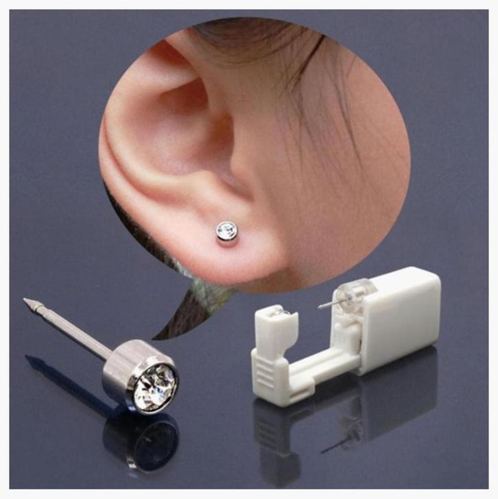 22 stuks oorpiercing eenmalig, Sieraden, Tassen en Uiterlijk, Piercings, Nieuw, Oor- of Traguspiercing, Staal, Ophalen of Verzenden