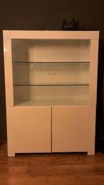 Witte Buffetkast, Huis en Inrichting, Kasten | Buffetkasten, Ophalen, 100 tot 150 cm, Glas, 150 tot 200 cm