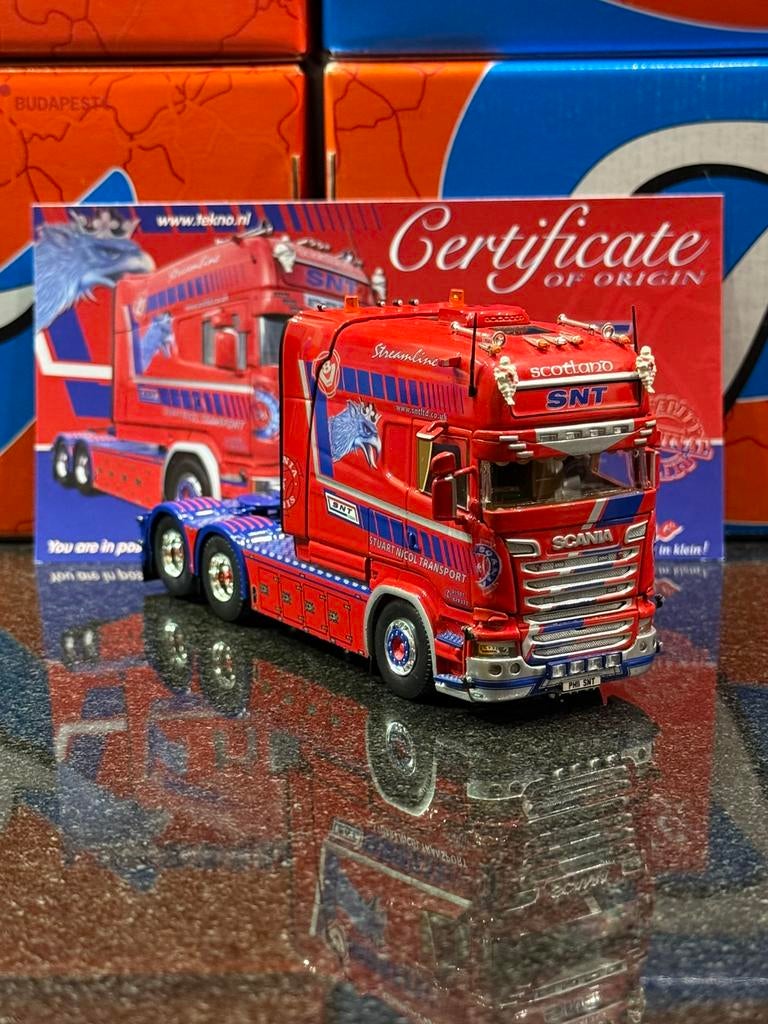 Tekno - Scania Stuart Nicole Transport (SNT), Ophalen of Verzenden, Zo goed als nieuw, Bus of Vrachtwagen, Tekno