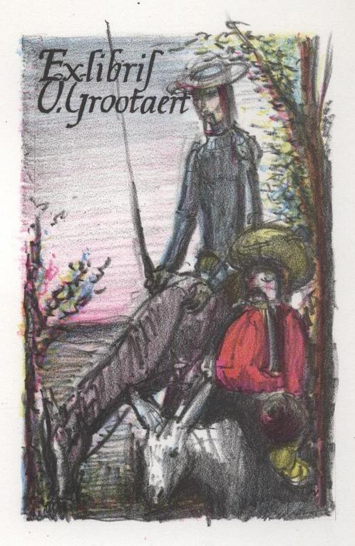 Ex Libris Raymond Verstraeten, Antiek en Kunst, Kunst | Etsen en Gravures, Verzenden