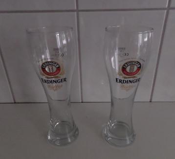 3 Erdinger Bierglazen 0,3 cl. Erdinger Glazen beschikbaar voor biedingen