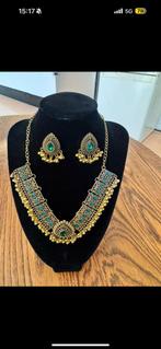 Dames sieraden, Sieraden, Tassen en Uiterlijk, Kettingen, Ophalen of Verzenden, Zo goed als nieuw, Groen, Overige materialen