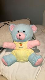 Vintage beer jaren 80 90 orange, Kinderen en Baby's, Speelgoed | Knuffels en Pluche, Ophalen, Zo goed als nieuw, Beer