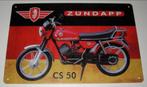ZUNDAPP : Metalen Bord Zundapp - Model CS 50, Verzamelen, Merken en Reclamevoorwerpen, Verzenden, Nieuw, Reclamebord