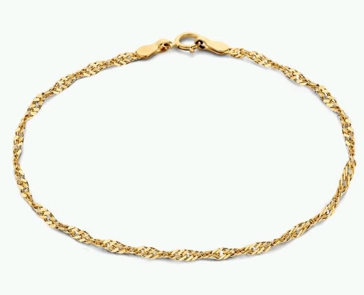 Isabel Bernard 14k Gouden Armband, Sieraden, Tassen en Uiterlijk, Armbanden, Zo goed als nieuw, Goud, Goud, Ophalen of Verzenden