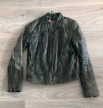 Goosecraft leren biker jasje maat M, dames jas, Groen, Gedragen, Goosecraft, Ophalen