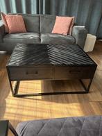 Industriële visgraat salontafel (mangohout), Huis en Inrichting, Tafels | Salontafels, Ophalen, 100 tot 150 cm, 50 tot 100 cm