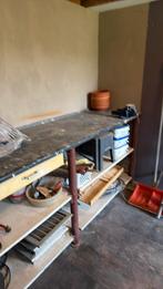 Grote zware werkbank 0,62x2,49, Doe-het-zelf en Verbouw, Werkbanken, Ophalen of Verzenden