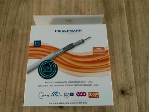 Hirschmann KOKA 9 Eca - coax kabel 20 meter - nieuw in doos, Audio, Tv en Foto, Audiokabels en Televisiekabels, Nieuw, Coaxiale kabel