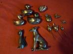 Diverse messing sculpturen, Verzamelen, Beelden en Beeldjes, Ophalen of Verzenden, Gebruikt, Dier