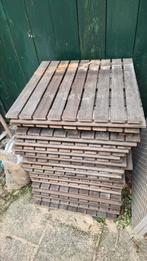 Elephant hardhouten terrastegels vlonders bankirai 50x50, Ophalen, Gebruikt, Hout