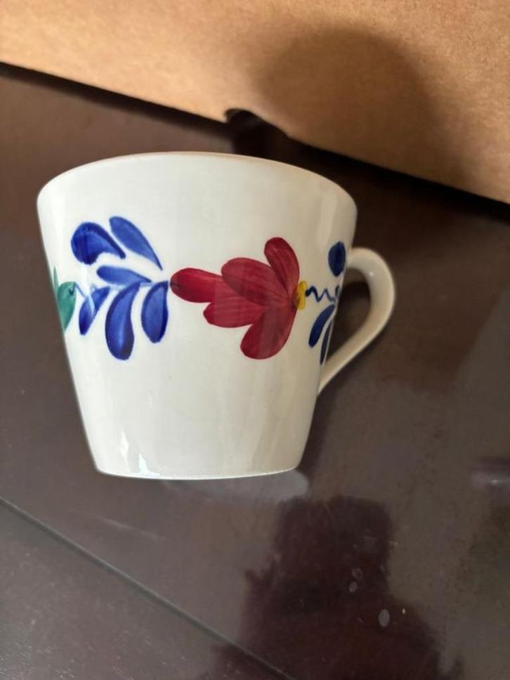 Boerenbont chocolade mok / beker Boerenbond, Huis en Inrichting, Keuken | Servies, Gebruikt, Kop(pen) en/of Schotel(s), Boerenbont