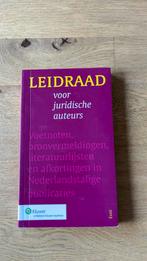 Leidraad voor juridische auteurs, Ophalen of Verzenden, Zo goed als nieuw, Sociale wetenschap