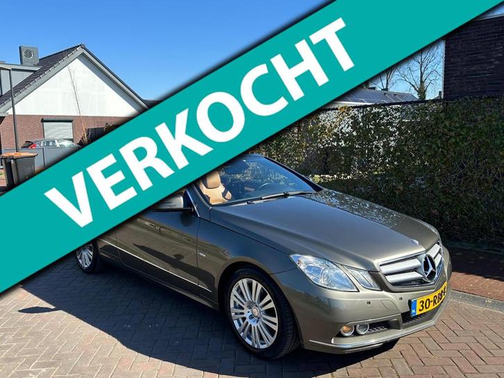 Mercedes-Benz E-klasse Cabrio 200 CGI Avantgarde, Auto's, Mercedes-Benz, Bedrijf, E-Klasse, ABS, Airbags, Airconditioning, Alarm