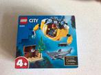 Lego city onderzeeër 60263, Nieuw, Complete set, Ophalen of Verzenden, Lego