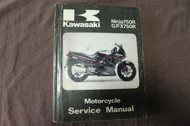Kawasaki Ninja750R GPX750R  1987 motorcycle service manual, Motoren, Handleidingen en Instructieboekjes, Kawasaki, Ophalen of Verzenden
