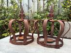 Brocante kronen 2 stuks, Ophalen