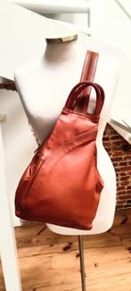 Prachtige leren rugzak/ schoudertas / crossbody, Overige merken, Bruin, Ophalen of Verzenden, Zo goed als nieuw