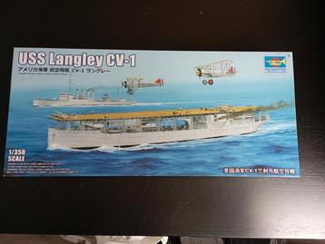 Trumpeter USS Langley CV-1 1/350 + Eduard PE beschikbaar voor biedingen