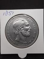 Rijksdaalder 1851 koning Willem III, Postzegels en Munten, Munten | Nederland, Koning Willem III, Zilver, Ophalen of Verzenden