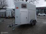 Zeer mooie aluminium Humbaur Single 1,5 paards + zadelkamer, Gebruikt, Overige typen