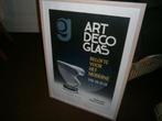 Bijzonder affiche Nationaal Glasmuseum Leerdam, Art Deco, Ophalen of Verzenden