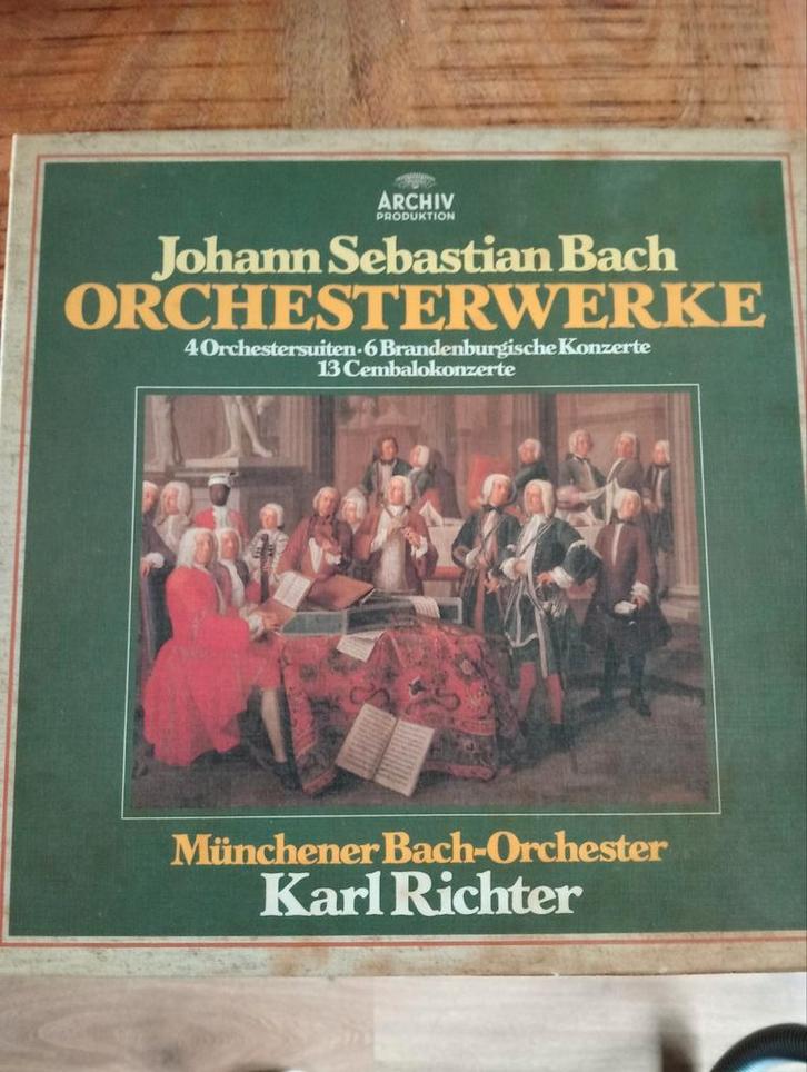Bach - Orchestral Works - Karl Richter, Cd's en Dvd's, Vinyl | Klassiek, Zo goed als nieuw, Barok, Orkest of Ballet, 12 inch, Ophalen of Verzenden