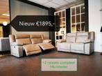 Hoekbank rundleder! Grote showroom! Direct leverbaar!, Huis en Inrichting, Banken | Complete zithoeken, Ophalen of Verzenden, Zo goed als nieuw