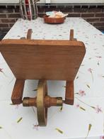eiken houten kruiwagentje deco, Ophalen, Zo goed als nieuw
