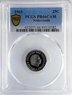 25 Cent 1965 PROOF / PCGS PR66CAM / RRR., Postzegels en Munten, Munten | Nederland, Ophalen of Verzenden, Koningin Juliana, 25 cent