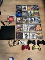 Ps3 5 controllers en 20 topgames, Ophalen of Verzenden, Zo goed als nieuw, 160 GB, Slim