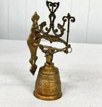 Vintage brons messing sier Klooster trekbel bel 1960 koper, Ophalen of Verzenden