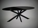 Nero ardi Keramiek eettafel met Matrix poot ovaal Kas20, 200 cm of meer, Zo goed als nieuw, Vijf personen of meer, Metaal