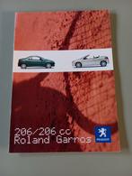 Peugeot 206 / 206 CC Roland Garros 6 / 2003 16 pag., Verzenden, Zo goed als nieuw, Peugeot