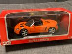 1:18 | Maisto | Opel Speedster | Oranje | OVP, Hobby en Vrije tijd, Modelauto's | 1:18, Ophalen of Verzenden, Nieuw, Auto, Maisto