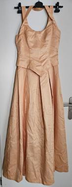Gala/bal/examenbaljurk zacht geel/pastel oranje, Maat 38/40 (M), Galajurk, Ladybird, Geel