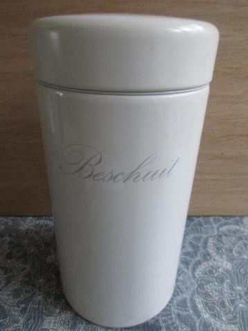 mooie witte beschuitbus met lift van Brabantia beschikbaar voor biedingen