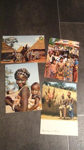 Ansichtkaarten - Afrika (Togo e.a Jaren 70) beschikbaar voor biedingen