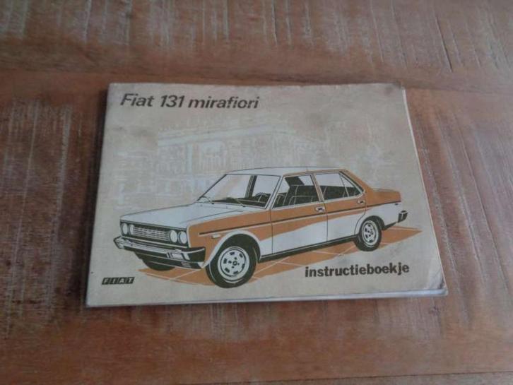 Fiat 131 Mirafiori Handleiding Instructieboek Nederlands, Auto diversen, Handleidingen en Instructieboekjes, Verzenden