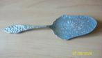 Mooi verzilverde taartschep met bewerkt blad, Ophalen of Verzenden
