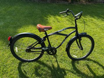 Stoere Zwarte Cruiser Fiets 24″ - zonder versnellingen beschikbaar voor biedingen