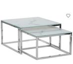 Marmer salontafel, Ophalen, 50 tot 100 cm, Zo goed als nieuw, Minder dan 50 cm