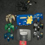 Nintendo 64 pikachu console en n64 basic console, Spelcomputers en Games, Spelcomputers | Nintendo 64, Ophalen of Verzenden, Met 1 controller