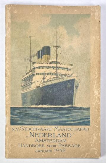 Scheepvaart brochure "Handboek voor Passage", 1932 beschikbaar voor biedingen