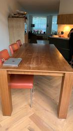 Eettafel hout, Huis en Inrichting, Tafels | Eettafels, Ophalen, Gebruikt, 200 cm of meer, 50 tot 100 cm