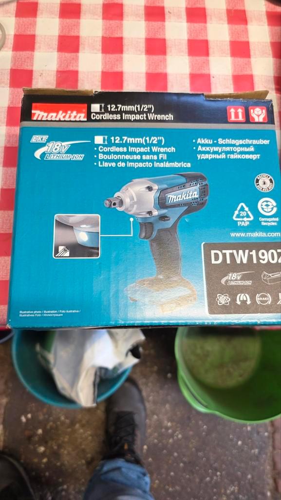 Makita DTW190Z Accu Slagmoersleutel - Nieuw in doos!, Doe-het-zelf en Verbouw, Gereedschap | Handgereedschap, Nieuw, Ophalen of Verzenden